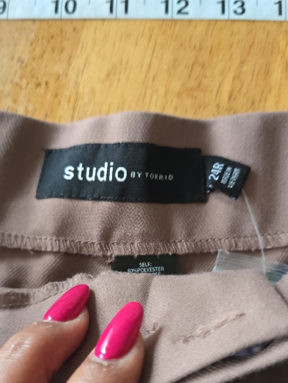 Studio By Torrid | Women's | Dress Pants | Wide Legged | Taupe | Size 24R - Picture 8 of 10